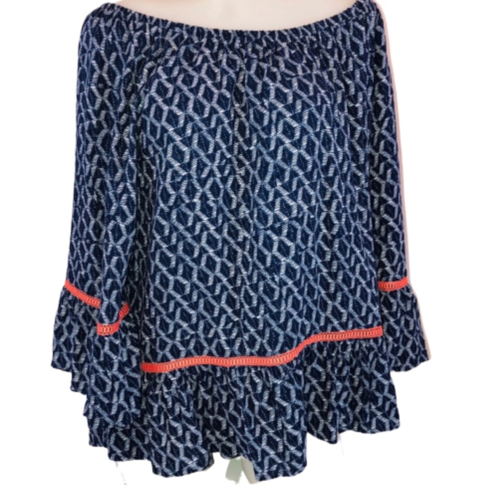 Democracy Boho Blouse 3/4 Sleeves Loose Fit